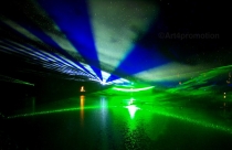 Osvícená Stezka a holografická laser show na Lipně