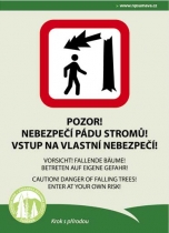 Upozornění Správy NP a CHKO Šumava na možné pády stromů