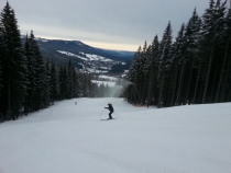 Provozovatelé ski areálu Špičák hlásí výrazné zlepšení podmínek. 